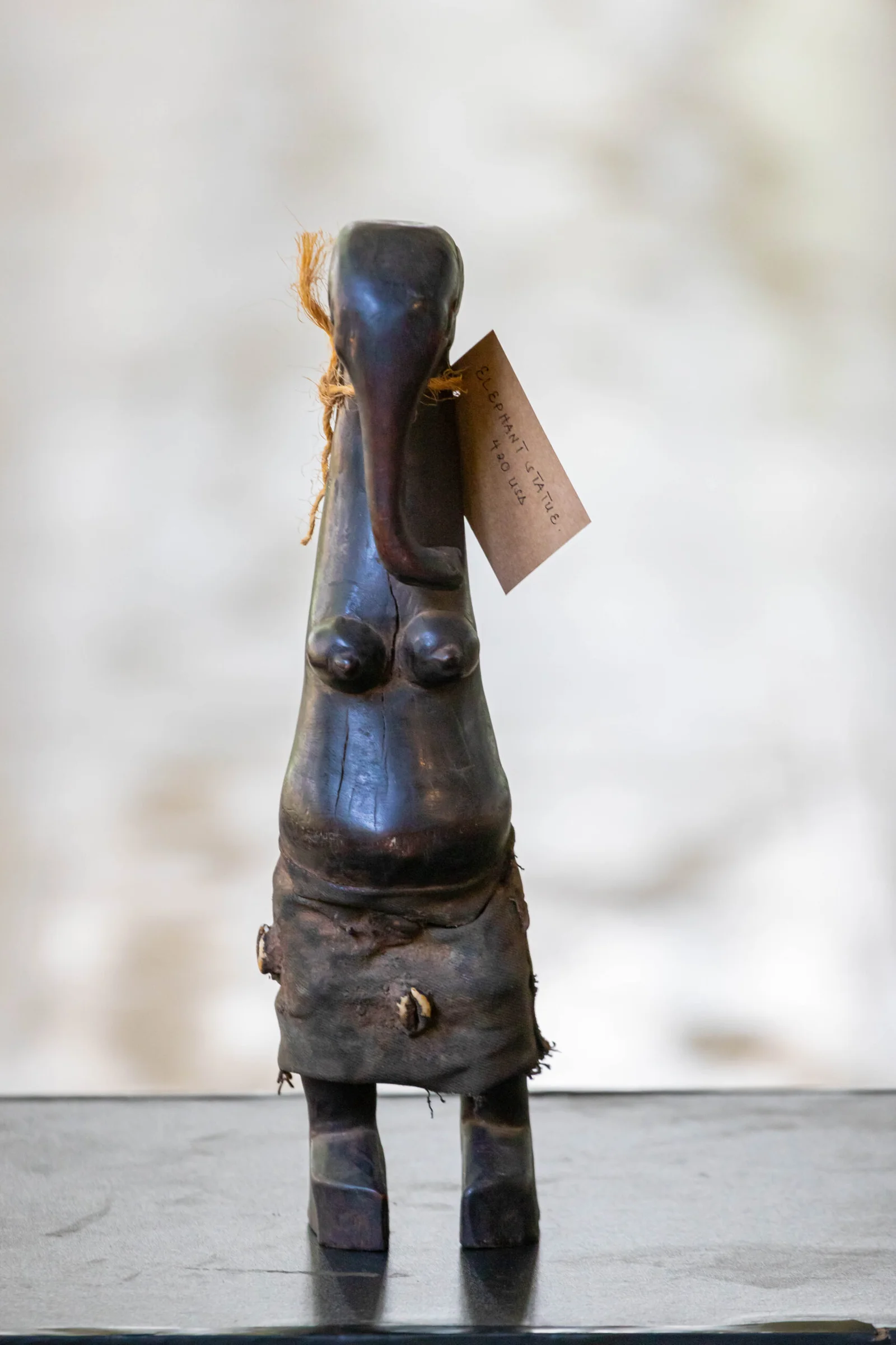 ELEPHANT WOMAN CARVING